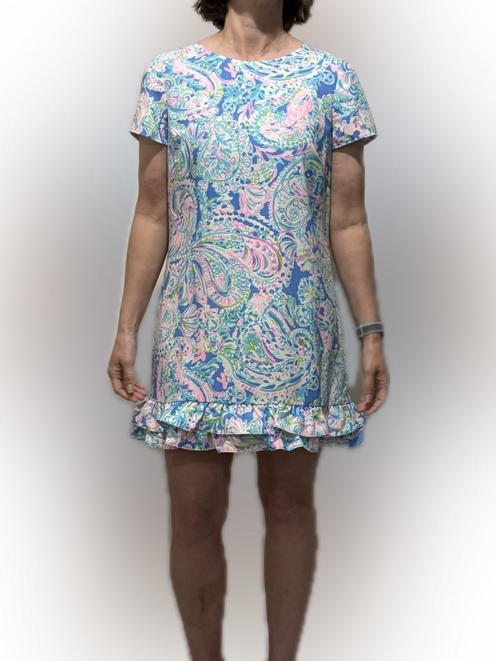 Lilly Pulitzer Masey skort romper in "Multi Dream Team" print